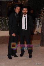 Aamir Khan, Shahrukh Khan at  Imran Khan_s wedding reception in Taj Land_s End on 5th Feb 2011 (85).JPG